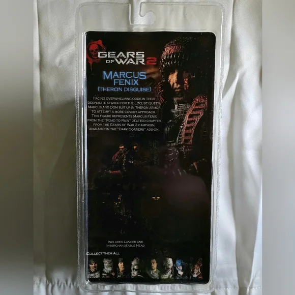 Neca Marcus Fenix Theron Disguise Figure Gears of War 2 Sealed